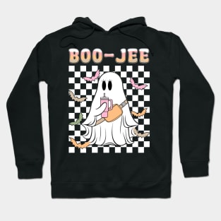 Spooky Season Cute Ghost Halloween Costume Boujee Boo-Jee Hoodie